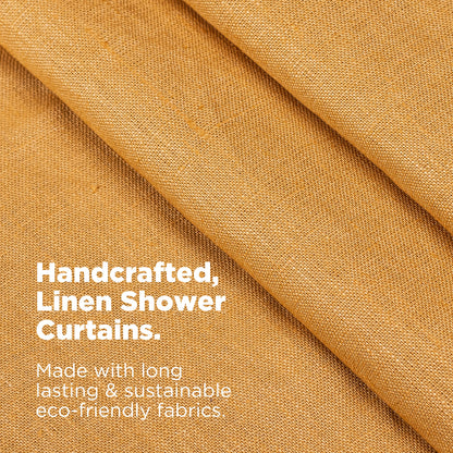 Linen Shower Curtain – Bath, Tub + Stall Sizes