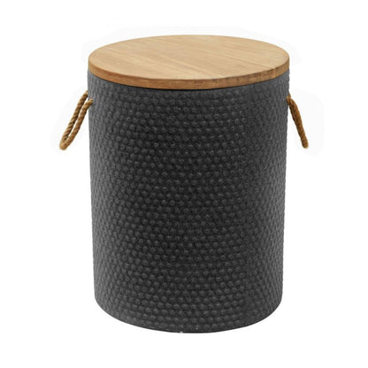 Beban Natural Wood Top Side Table