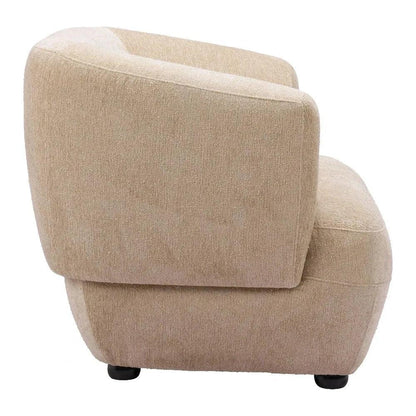 Bekker Wood Golden Beige Accent Arm Chair