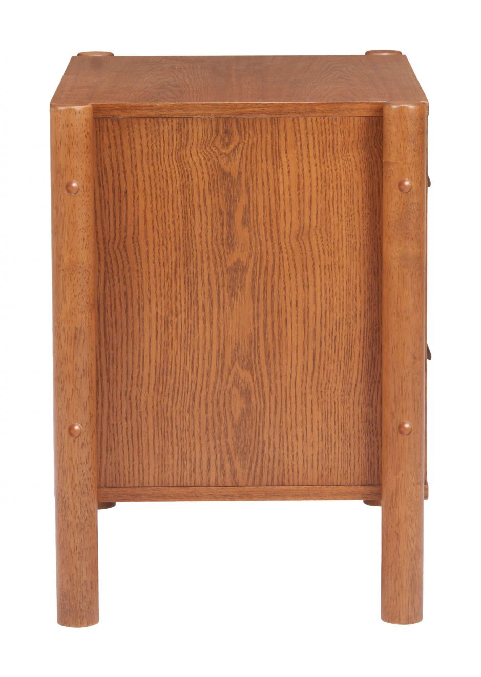Beleza Two Drawers Wood Nightstand