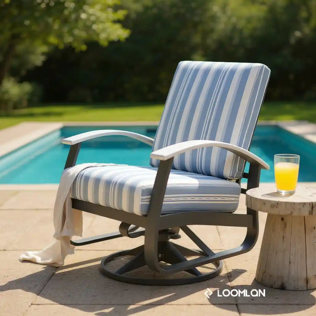 Belle Isle Deep Seat Swivel Outdoor Rocker