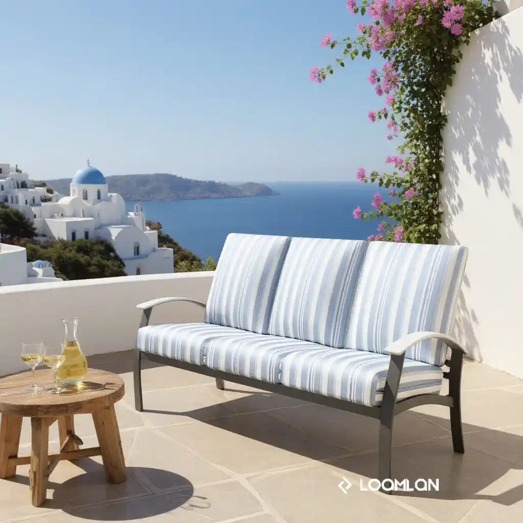 Belle Isle Deep Seat Three-Seater Outdoor Sofa