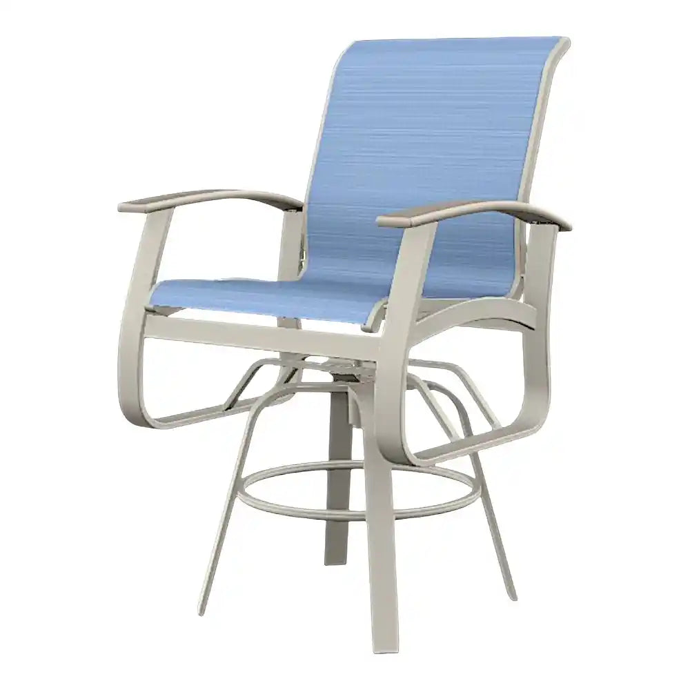 Belle Isle MGP Sling Balcony Height Swivel Outdoor Arm Chair