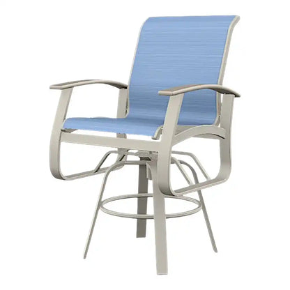 Belle Isle MGP Sling Balcony Height Swivel Outdoor Arm Chair