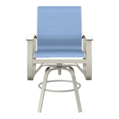 Belle Isle MGP Sling Balcony Height Swivel Outdoor Arm Chair
