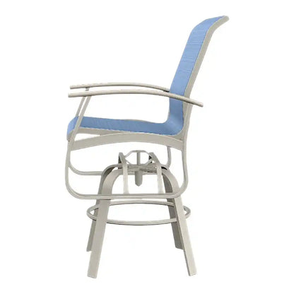 Belle Isle MGP Sling Balcony Height Swivel Outdoor Arm Chair