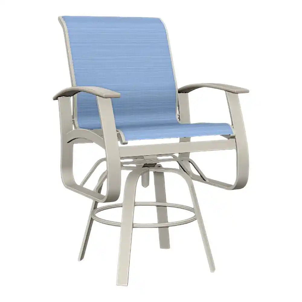 Belle Isle MGP Sling Balcony Height Swivel Outdoor Arm Chair