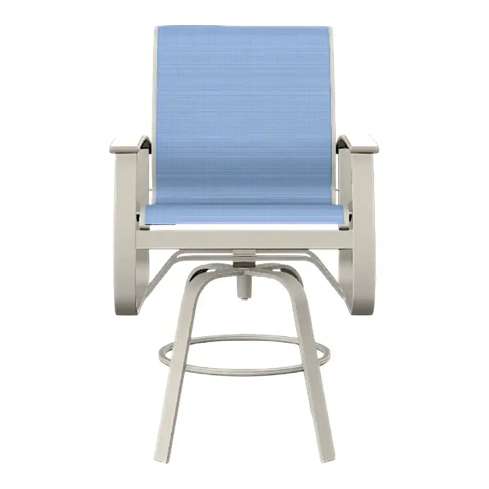 Belle Isle MGP Sling Bar Height Swivel Outdoor Arm Chair