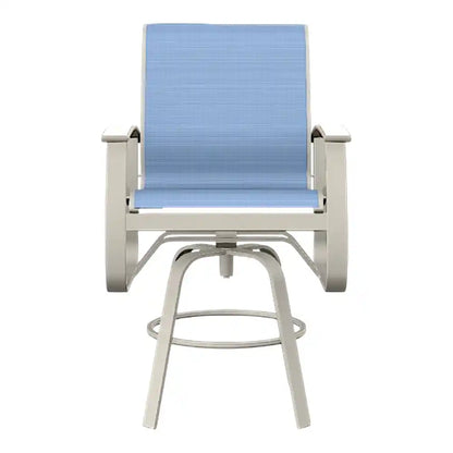 Belle Isle MGP Sling Bar Height Swivel Outdoor Arm Chair