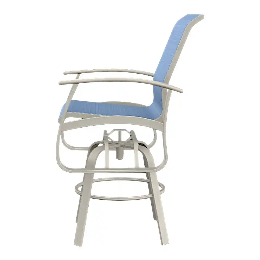 Belle Isle MGP Sling Bar Height Swivel Outdoor Arm Chair