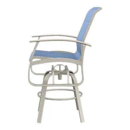 Belle Isle MGP Sling Bar Height Swivel Outdoor Arm Chair