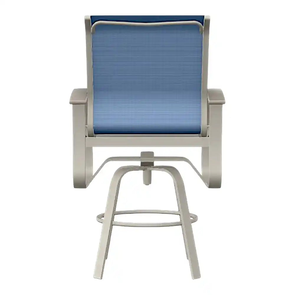 Belle Isle MGP Sling Bar Height Swivel Outdoor Arm Chair