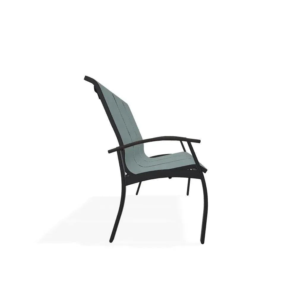 Belle Isle Rustic Polymer/Aluminum Sling 3-Seat Outdoor Sofa