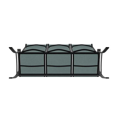 Belle Isle Rustic Polymer/Aluminum Sling 3-Seat Outdoor Sofa