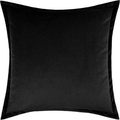 Belvedere Flange Black Black Throw Pillow Insert