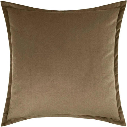 Belvedere Flange Otter Coffee Brown Throw Pillow Insert