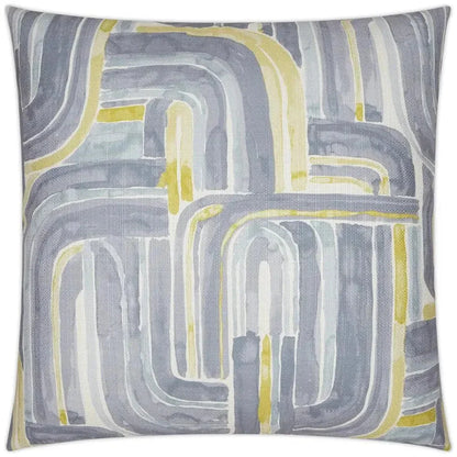 Bender Grey Slate Blue Large Throw Pillow Insert