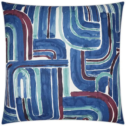 Bender Navy Abstract Blue Large Throw Pillow Insert