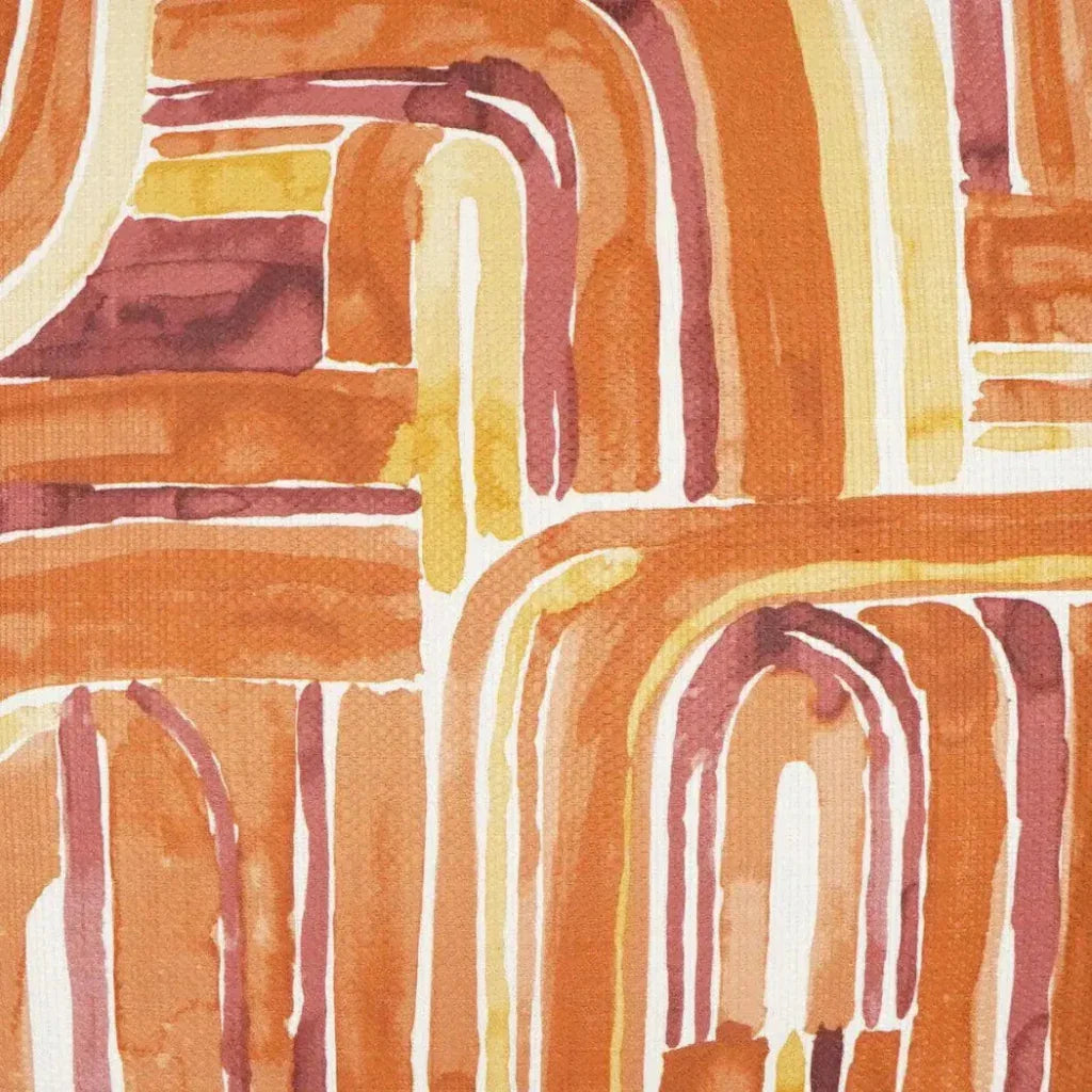 Bender Tangerine Abstract Orange Large Throw Pillow