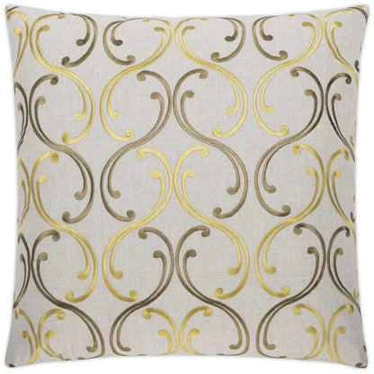 Bequest Gold Throw Pillow With Insert