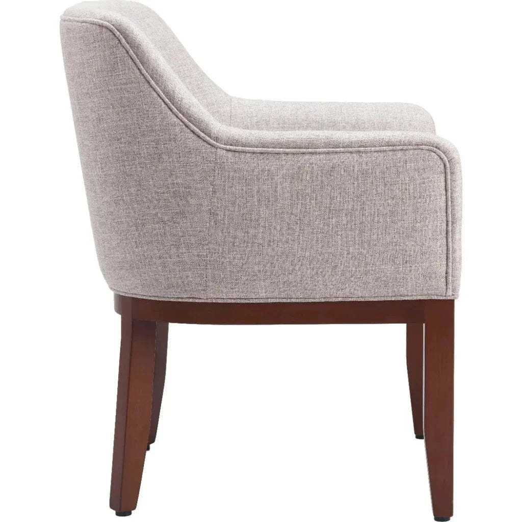 Berbera Wood Gray Arm Dining Chair