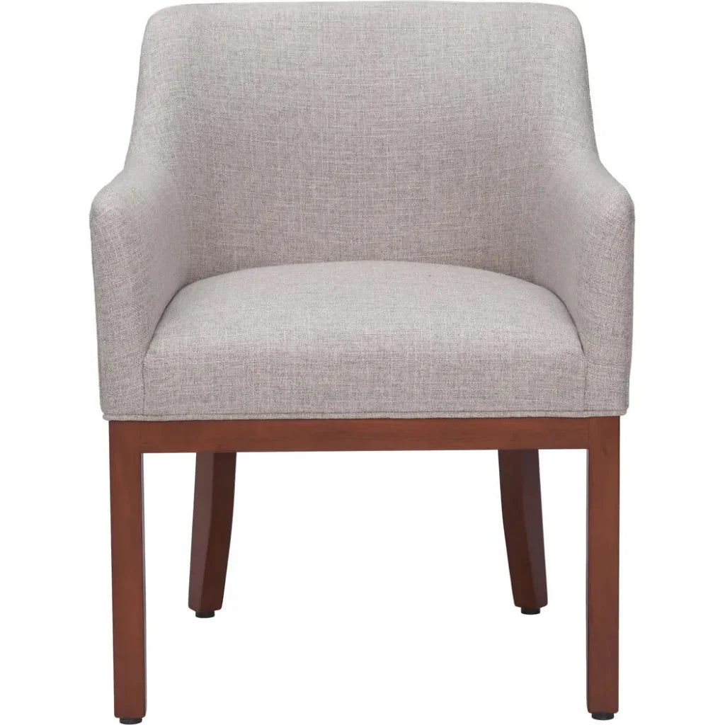 Berbera Wood Gray Arm Dining Chair
