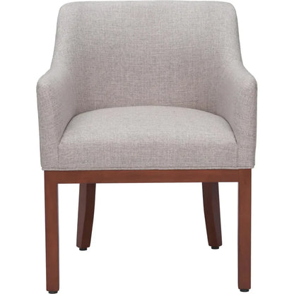 Berbera Wood Gray Arm Dining Chair