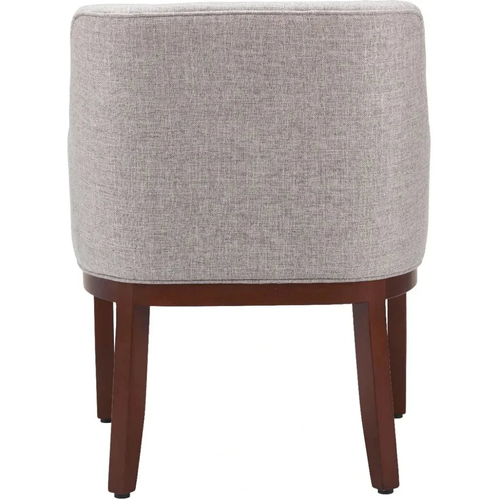 Berbera Wood Gray Arm Dining Chair