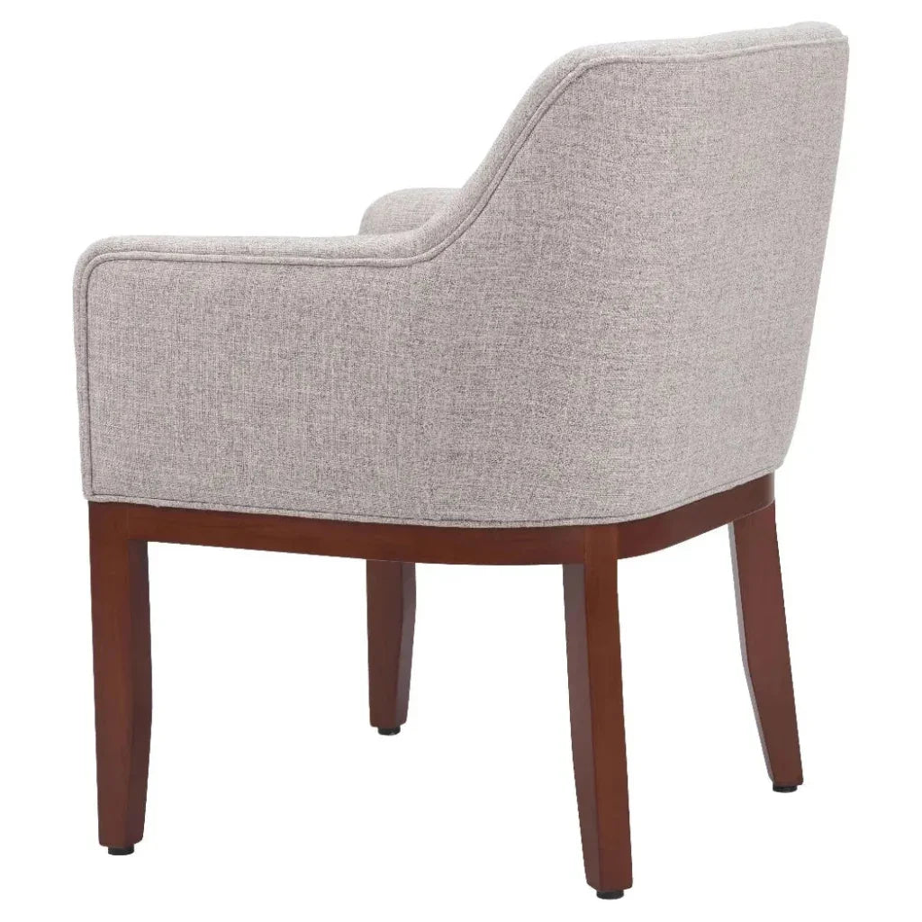 Berbera Wood Gray Arm Dining Chair