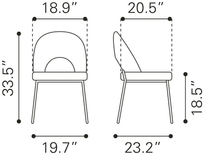 Bethpage Printed Fabric Dining Chair 2PC