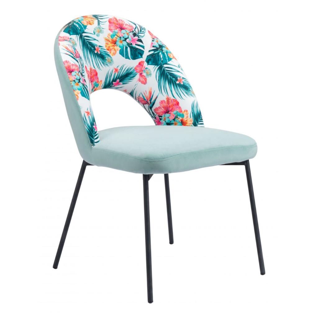 Bethpage Printed Fabric Dining Chair 2PC