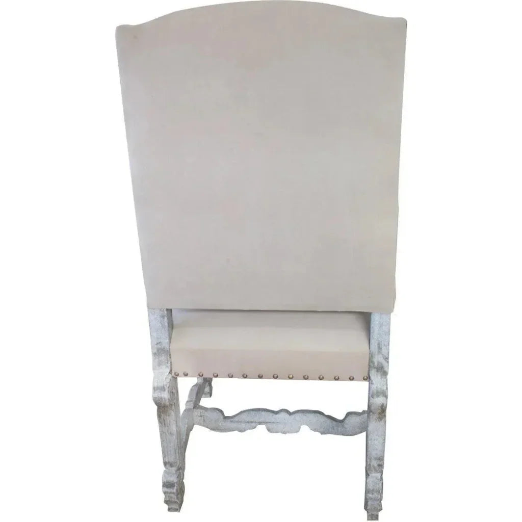 Bianca Carved White Dining Chair