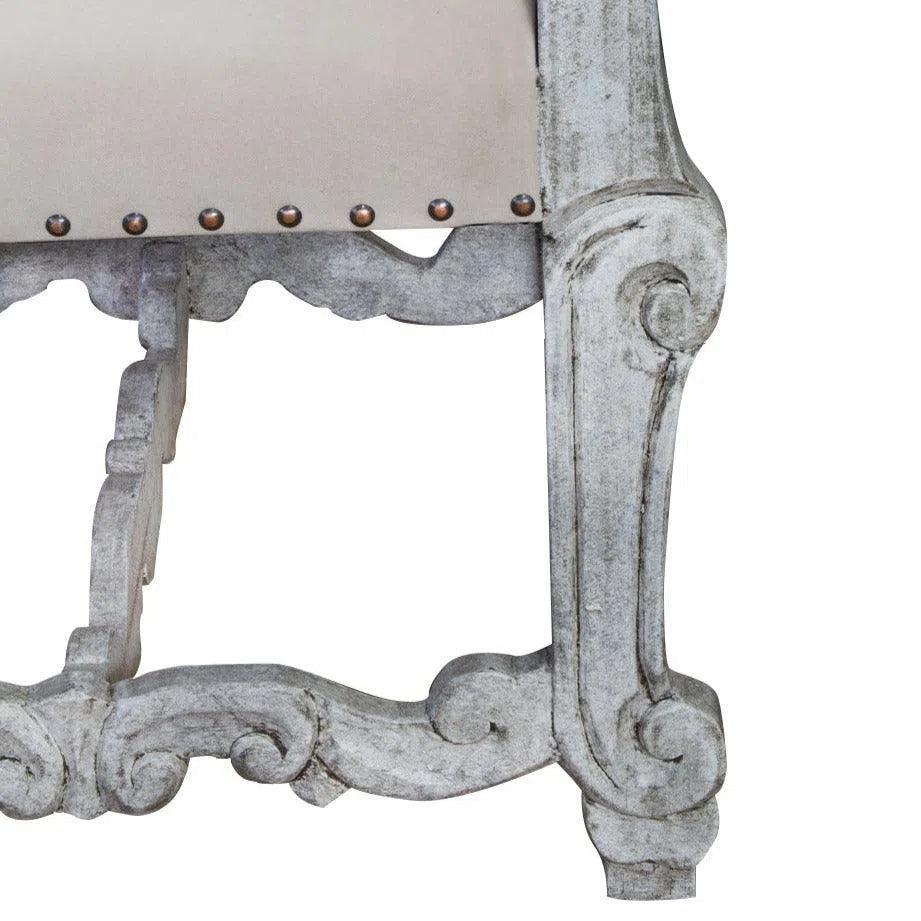 Bianca Carved White Dining Chair