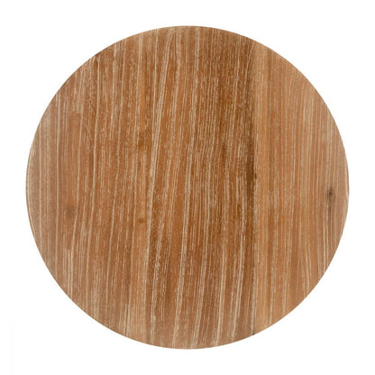 Biban Natural Wood Top Side Table
