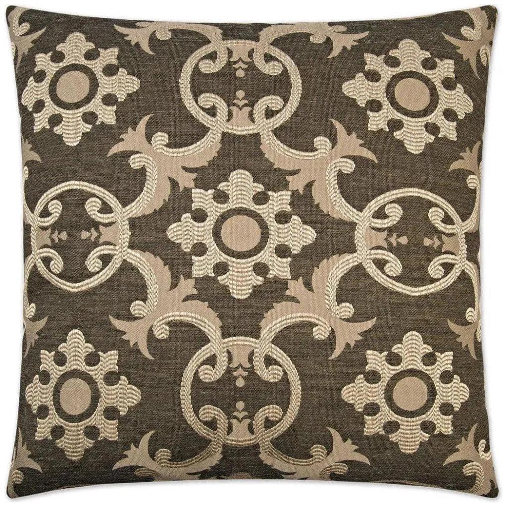 Biblos Black Throw Pillow With Insert