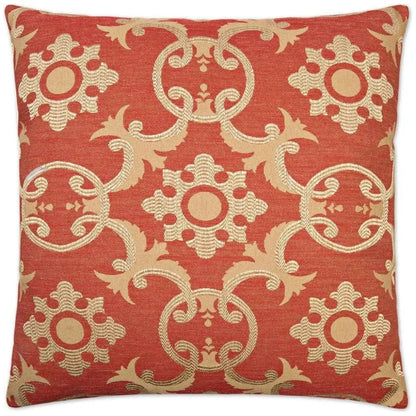 Biblos Red Throw Pillow With Insert
