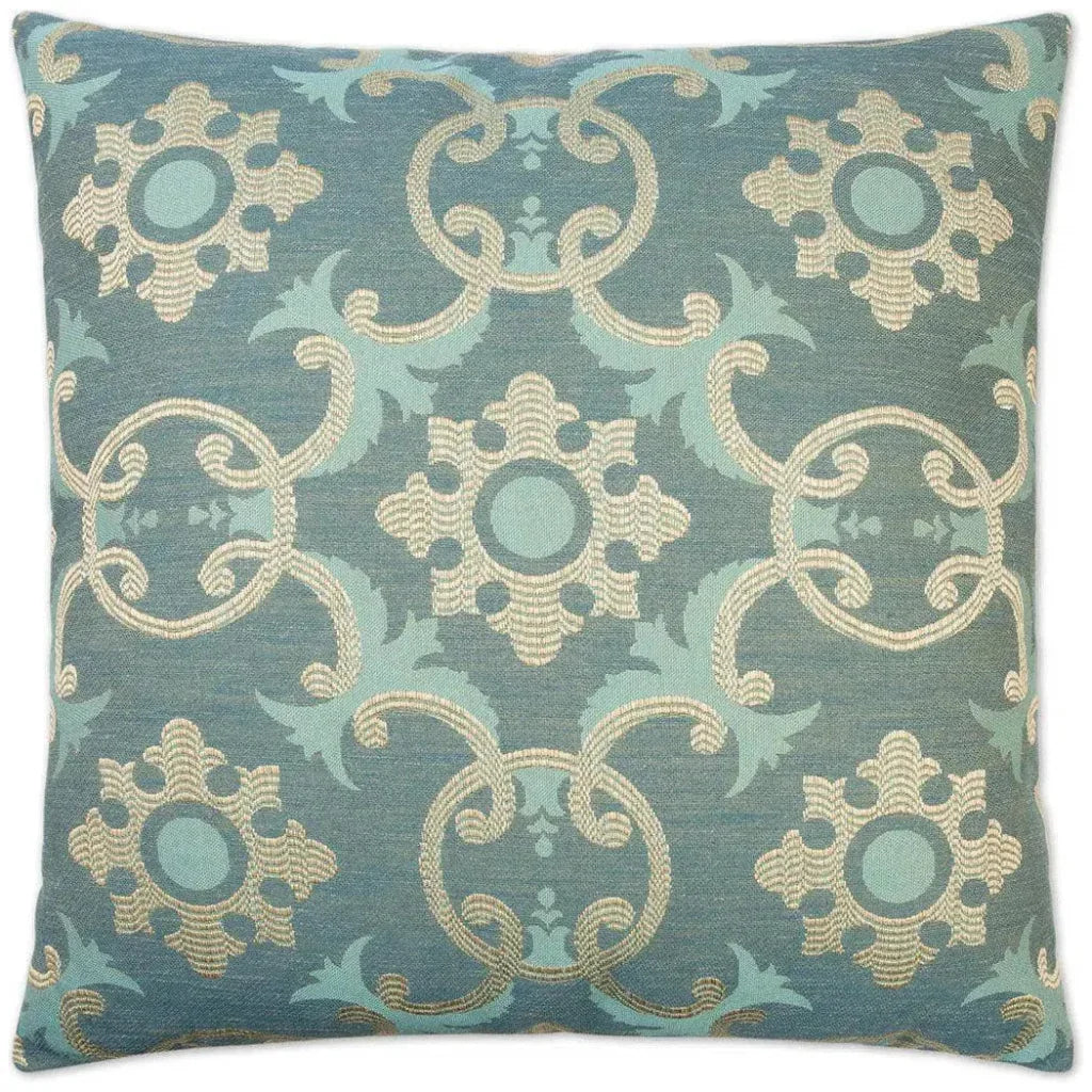 Biblos Turquoise Throw Pillow With Insert