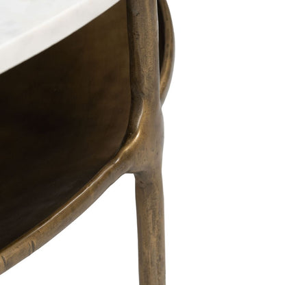 Bild White Marble Top Round Coffee Table