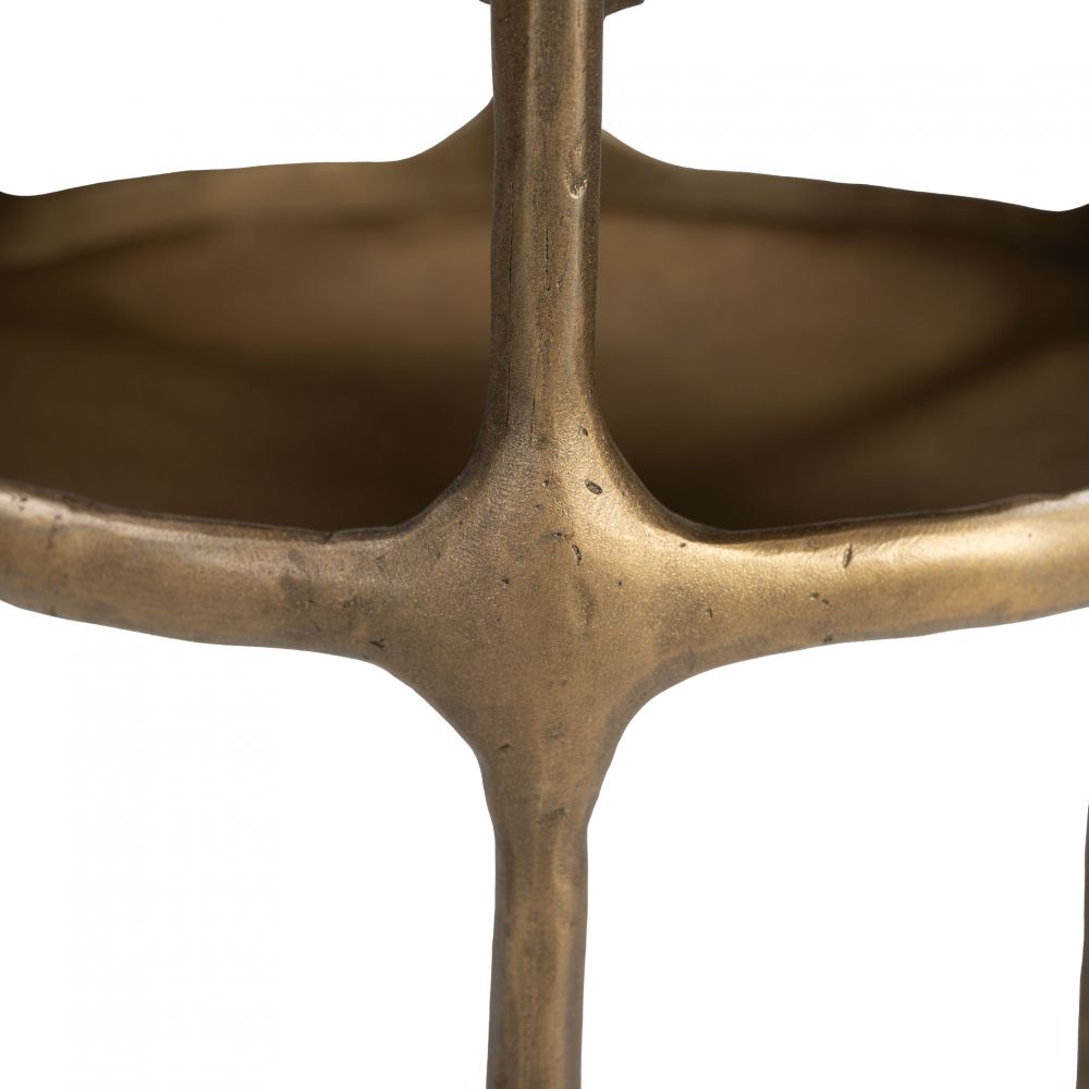 Bild White Marble Top Round Side Table