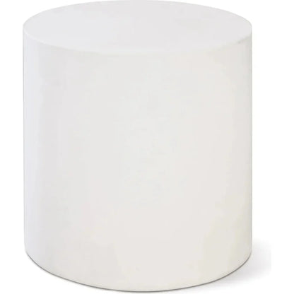 Bill Accent Table - Ebony White Outdoor End Table