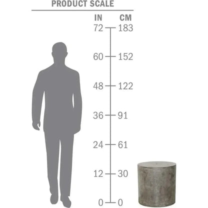 Bill Accent Table - Slate Grey Outdoor End Table