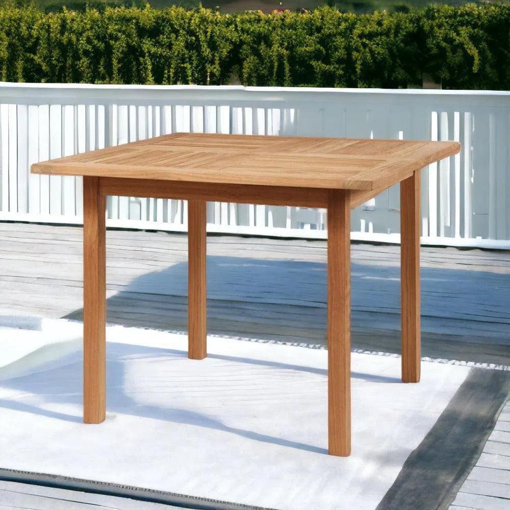 Birmingham Square Outdoor Dining Table with Umbrella Hole