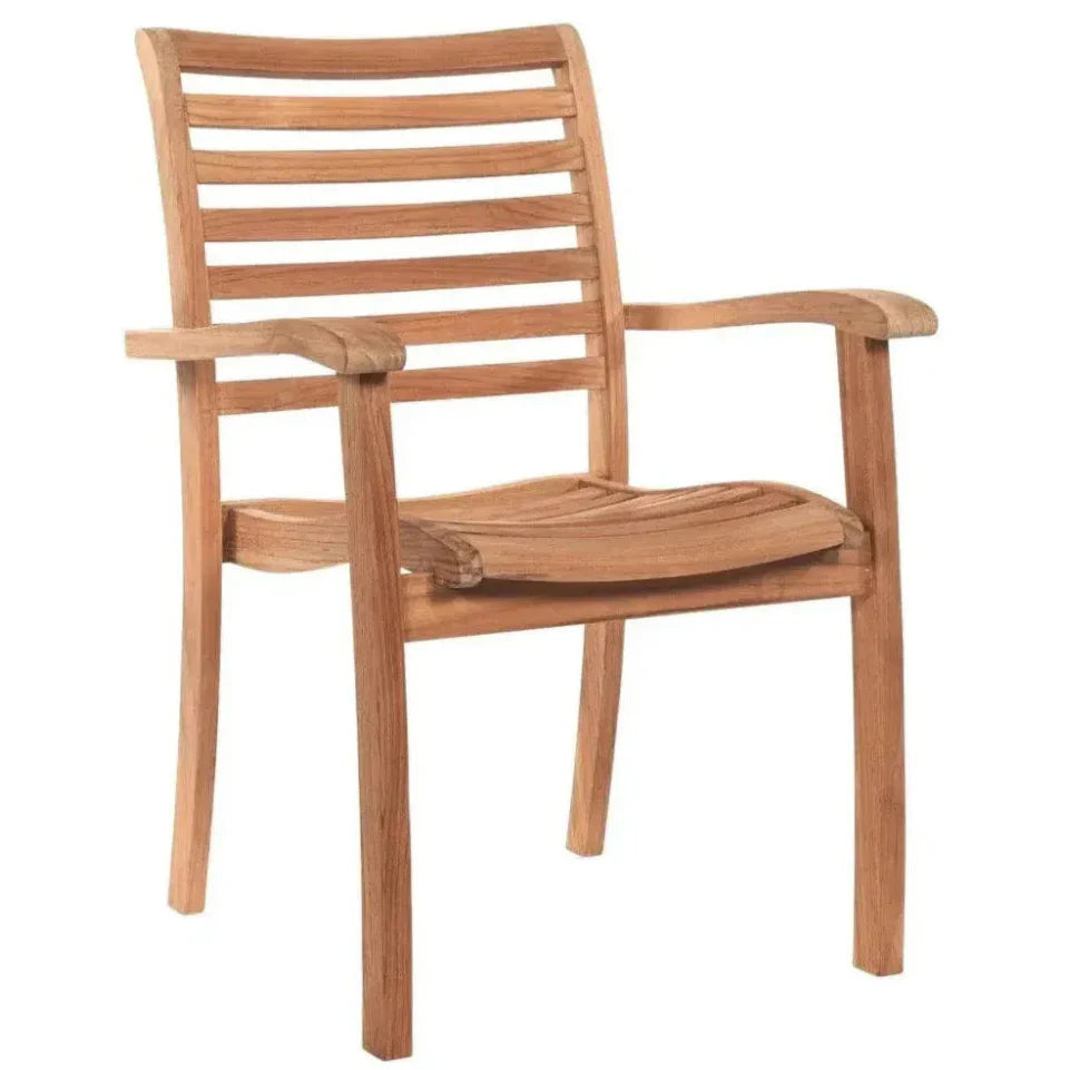 Birmingham Stacking Teak Outdoor Dining Armchair 4PC