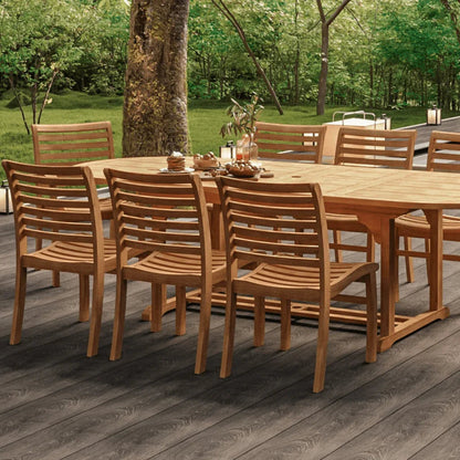 Birmingham Teak Stackable Patio Dining Chair 4PC