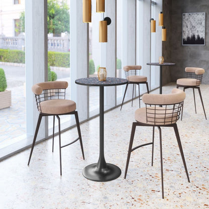Bite Steel base Round Bar Table