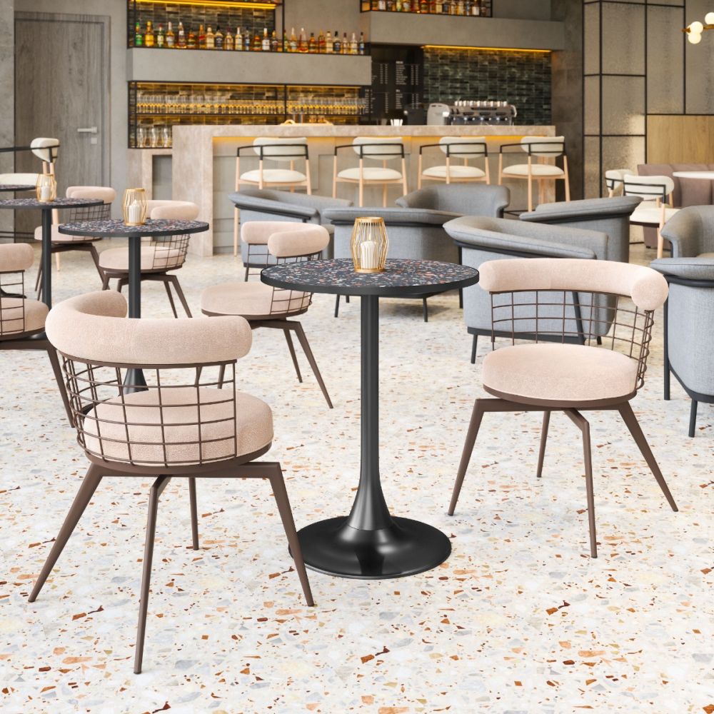 Bite Steel base Round Bistro Table