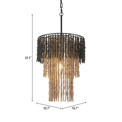 Bizu Steel Black Ceiling Lamp