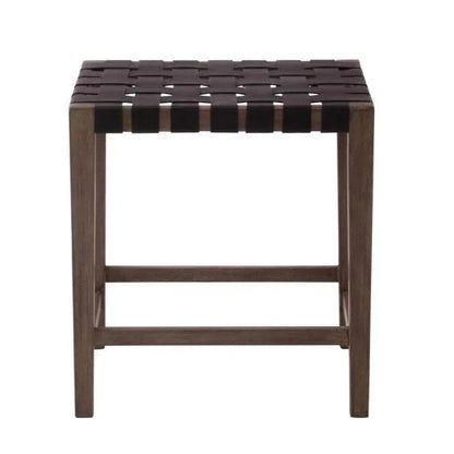 Black Leather Counter stool Madeira