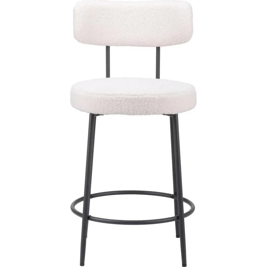 Blanca Counter Stool (Set of 2) Ivory