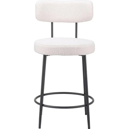 Blanca Counter Stool (Set of 2) Ivory